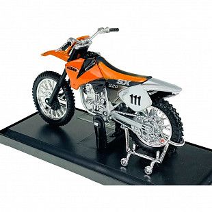 Масштабная модель мотоцикла Maisto 1:18 KTM 520SX 39300 (20-00354) Silver/Orange НОВОЕ ПОСТУПЛЕНИЕ