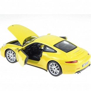 Коллекционная машина Bburago 1:24 Porsche 911 Carrera S (18-21065) yellow