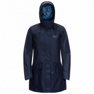 Пальто женское Jack Wolfskin Cape York Coat W midnight blue