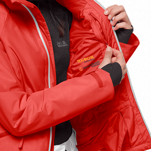Куртка женская Jack Wolfskin Powder Mountain Jacket W orange coral