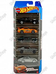 Набор машинок Hot Wheels Fast & Furious 5 шт. (1806 HLY70)