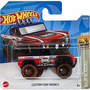 Машинка Hot Wheels Базовой коллекции Custom Ford Bronco 74/250 (5785 HCV15) mainline 2022