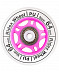 Комплект колес для роликов с подшипниками Ridex 64 мм white/pink