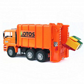 Игрушка Bruder Мусоровоз MAN (цвет оранжевый) (подходит модуль со звуком и светом "H") 02-762