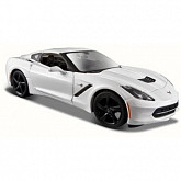Масштабная модель автомобиля Maisto 1:24 Шевроле Корвет Стингрэй купе (31505) white