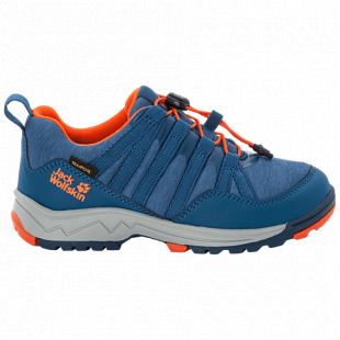 Полуботинки детские Jack Wolfskin Thunderbolt Texapore Low K blue / orange