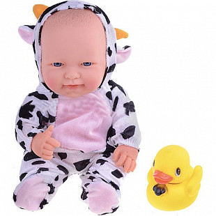 Кукла Play Smart Пупс с уточкой пищалкой 5360 white/black