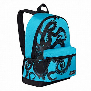 Городской рюкзак GRIZZLY RQ-007-5 /1 light blue/black