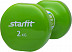 Гантель виниловая Starfit DB-101 2 кг green