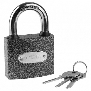 Замок навесной Зубр Закаленная дужка 60 мм Мастер 3712-60_z01