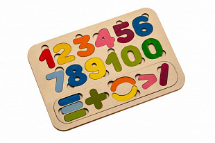 Развивающий эко-пазл раскраска Bradex Цифры и счет DE 0419