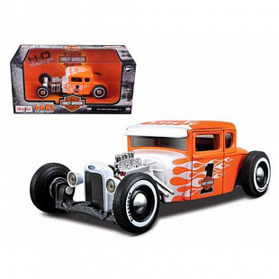 Масштабная модель автомобиля Maisto 1:24 HD Форд Модель А (1929) (32175) orange/white