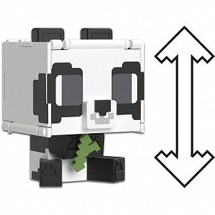 Фигурка Minecraft Flippin' Figs с трансформацией 2в1 Panda + Cake (HTL43 HTL48)
