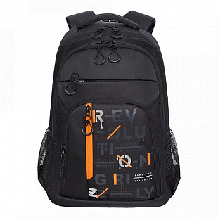 Рюкзак школьный GRIZZLY RU-136-1 /2 black/blue