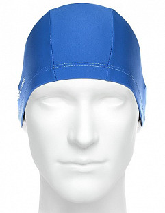 Шапочка для бассейна (плавания) взрослая Mad Wave Adult Lycra blue