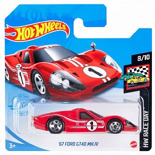 Машинка Hot Wheels Базовой коллекции '67 Ford GT40 Mk.IV 106/250 (5785 GRX30)