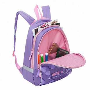 Рюкзак детский GRIZZLY RS-897-1 /2 lilac