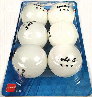 Шарики для настольного тенниса Wips 6 шт 3 звезды