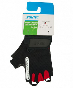 Перчатки для фитнеса Starfit SU-119 Black/Red