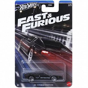 Машинка Hot Wheels Fast & Furious De Tomaso Pantera (HNR88 HRW52)