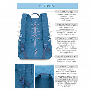 Рюкзак городской GRIZZLY RD-148-1	/3 jeans