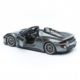 Коллекционная машина Bburago 1:24 Porsche 918 Spyder (18-21076) gray