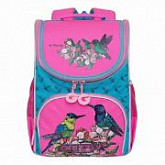 Рюкзак школьный GRIZZLY RAm-084-3 /1 light blue/honeysuckle