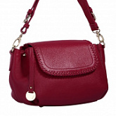 Женская сумка из кожи Pola 9027 dark pink