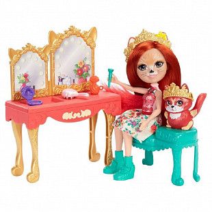 Набор игровой Enchantimals Фабрина Фокс и Викторианский туалетный столик (GJX35 GYJ05)