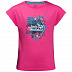 Футболка детская Jack Wolfskin Tropical T Girls pink peony