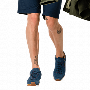 Полуботинки мужские Jack Wolfskin Mountain Dna Lt Low M dark blue / red
