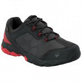 Полуботинки мужские Jack Wolfskin Rock Hunter Texapore Low M black / red