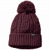 Шапка мужская Jack Wolfskin Stormlock Pompom Beanie port wine 1905091-2201561