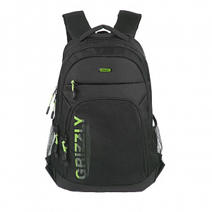 Рюкзак GRIZZLY RU-934-6 black/lime
