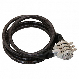 Кодовый замок STG трос спиральный 6х100 см Х54003