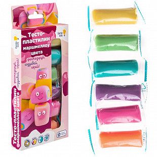 Набор для детской лепки Genio Kids- Art Тесто-пластилин 6 цветов. Маршмеллоу цвета TA1089V
