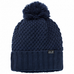 Шапка женская Jack Wolfskin Highloft Knit Cap Women midnight blue
