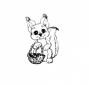 Доска для выжигания Десятое королевство Белочка и мышка 01773 