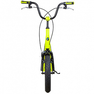 Самокат внедорожный Novatrack City Line Neon Green 16/12" 16STAMPN1CL.LM8