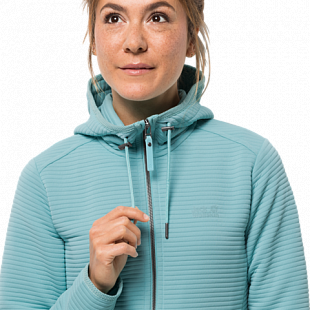 Джемпер женский Jack Wolfskin Modesto Hooded Jkt Women aqua