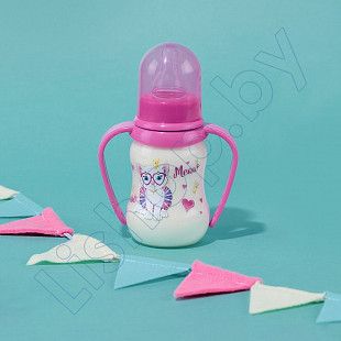 Бутылочка для кормления Baby Planet с ручками и узким горлышком 125 мл., 3 мес.+ (8427/2)