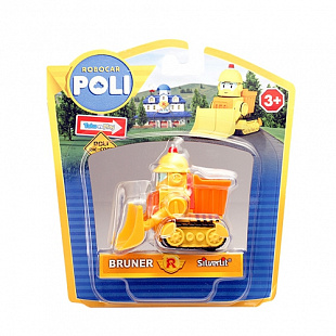 Игрушка Robocar Poli Брунер металлическая машинка 6 см 83165