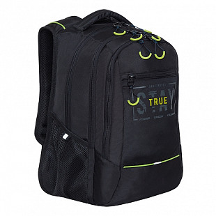 Рюкзак городской GRIZZLY RU-138-3 /1 black/light green