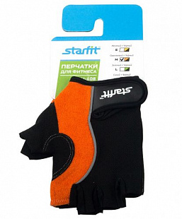 Перчатки для фитнеса Starfit SU-108 Orange/Black