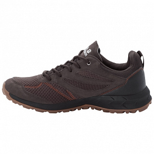 Водонепроницаемые кроссовки мужские Jack Wolfskin Woodland Texapore Low M espresso / dark red