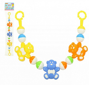 Погремушка-подвеска Полесье Смешные обезьянки 54см 71538