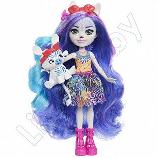 Игровой набор Enchantimals Гламурные прически Зебры Земеры (HNV28)