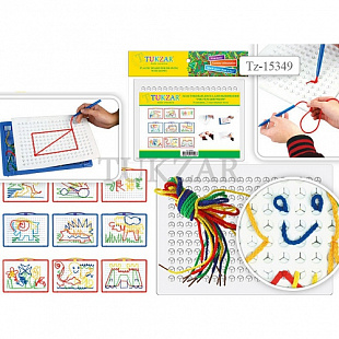 Пластиковая доска Tukzar для вышивания Рисуем Шнурком TZ 15349