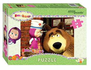 Мозаика Step Puzzle Маша и Медведь 54 71120