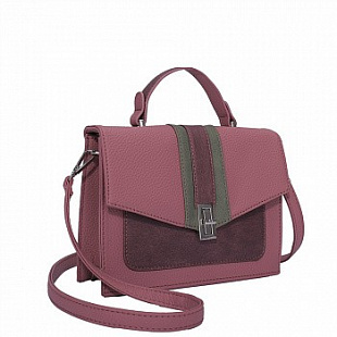 Сумка городская Ors Oro CS-0005 /4 dark pink/burgundy/khaki